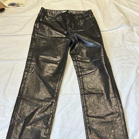 Loft High Rise Skinny Metallic Jeans Size 27/4 NWT - Picture 4 of 7